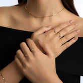 Moment 18K Diamond Chain Ring